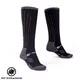 Merino podkolienky inSPORTline Meritic Ski AG+ antibakteriálne - čierno-šedá - čierno-šedá