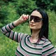 Polarizačné slnečné okuliare Altalist Legacy 2 - biela s modrými sklami