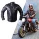 Kožená moto bunda W-TEC Valebravo - 2.akosť - čierna - čierna