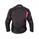 Dámska moto bunda W-TEC Durmana - čierno-ružová