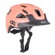 Detská cyklo prilba s LED svetlom ISL Lumiro - Pearl White - Blush Pink