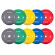Súprava 2x5ks gumových kotúčov inSPORTline Bumper Plate Go 2x 5-25 kg 50 mm