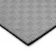 Puzzle tatami podložka inSPORTline Sazegul 100x100x2 cm - mocha mousse-čierna, vzor 5 prúžkov