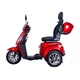Elektrický trojkolesový vozík inSPORTline Zorica Deluxe s elektromagnetickou brzdou - vínová