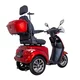 Elektrický trojkolesový vozík inSPORTline Zorica Deluxe s elektromagnetickou brzdou - vínová
