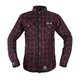 Košeľa W-TEC Black Heart Respector II - čierna s červeným pruhom