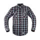 Košeľa W-TEC Black Heart Respector II - čierna s modrým pruhom