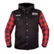 Bunda na chopper W-TEC Black Heart Ruffster - čierno-červená - čierno-červená