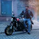 Kožená moto bunda W-TEC Elcabron - čierna