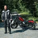 Pánska touringová moto bunda BOS Rebstock - White