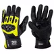 Moto rukavice W-TEC Janstur - čierna-fluo
