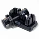 Nastaviteľná jednoručná činka inSPORTline DuraBell® 5-41 kg