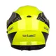 Výklopná prilba W-TEC Banelmeda - 2.akosť - šedo-čierno-fluo žltá