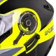 Výklopná prilba W-TEC Banelmeda - 2.akosť - šedo-čierno-fluo žltá