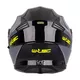 Výklopná prilba W-TEC Banelmeda - 2.akosť - šedo-čierno-fluo žltá