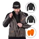 Touringová moto bunda W-TEC Smackton - šedo-oranžová