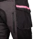 Dámske moto nohavice W-TEC Barbata - čierno-šedo-ružová