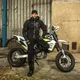 Pánska softshell moto bunda W-TEC Borozef - čierno-zelená