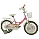 Detský bicykel DHS Miss Sixteen 1602 16" - biela - ružová