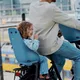Zadná sedačka na bicykel s adaptérom a nosičom na sedlovku Urban Iki - Sakura ružová/Shinju biela