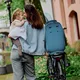 Zadná sedačka na bicykel s adaptérom a nosičom na sedlovku Urban Iki - Sakura ružová/Shinju biela