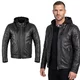 Kožená moto bunda W-TEC Murayo II - čierna - čierna