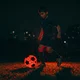 Svietiaca futbalová lopta inSPORTline Lumikick s LED svetlom, veľ. 5