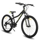 Juniorský horský bicykel Hiland Climber 24" • 125-150 cm - čierna