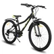 Juniorský horský bicykel Hiland Climber 24" • 125-150 cm - čierna