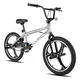 BMX bicykel Hiland Redeem Ultimate 20" - strieborná - strieborná