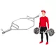 Hex olympijský hriadeľ inSPORTline Hexlif 140cm/50mm 21,8kg, do 200kg, s objímkami