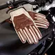 Kožené moto rukavice W-TEC Retro Gloves - hnedo-béžová