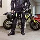 Moto nohavice W-TEC Aircross - čierna-fluo žltá
