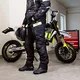 Moto nohavice W-TEC Aircross - čierna-fluo žltá
