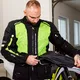 Moto bunda W-TEC Aircross - čierno-zlatá