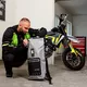 Moto bunda W-TEC Aircross - čierno-zlatá