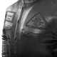 Pánska kožená moto bunda W-TEC Urban Noir - čierna