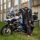 Pánska moto bunda W-TEC Kamicer - čierno-šedá