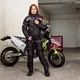 Dámska moto bunda W-TEC Progair Lady - 2. akosť - čierno-ružová