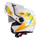 Výklopná prilba W-TEC Vexamo PP Graphic s Pinlockom - White Graphic