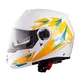 Výklopná prilba W-TEC Vexamo PP Graphic s Pinlockom - White Graphic