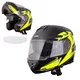 Výklopná prilba W-TEC Vexamo PP Graphic s Pinlockom - White Graphic - Black Graphic