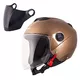 Moto prilba W-TEC Yucato - hnedá