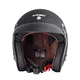 Moto prilba W-TEC Black Heart Kustom - Skull, čierna lesk