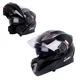 Výklopná moto prilba W-TEC Pezzon - čierno-bronzová