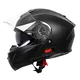 Výklopná moto prilba W-TEC Lanxamo - Matt Black