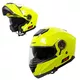 Výklopná moto prilba W-TEC Lanxamo - Matt Black - Fluo Yellow