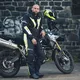 Pánska moto bunda W-TEC Brandon - čierno-šedo-oranžová