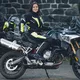 Dámske moto nohavice W-TEC Spirital Lady - čierna-fluo žltá