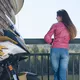 Dámska kožená moto bunda W-TEC Sheawen Lady Pink - ružová